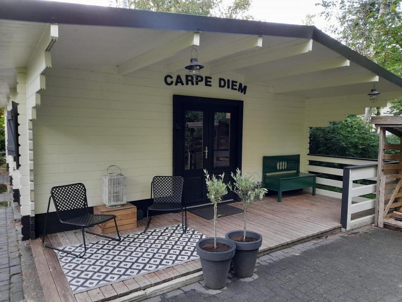 Carpe Diem, Het Ruime Chalet Met Houtkachel Nabij Wildlands Emmen Schoonebeek Exteriör bild